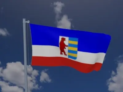 Ruthenian flag Free 3D model
