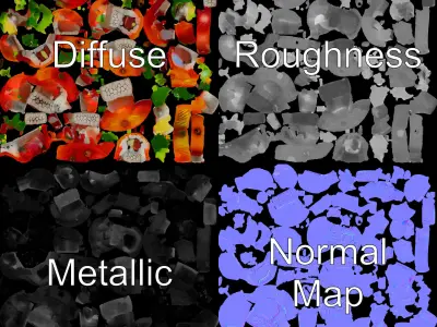 Sushi Platter D Model Pack for Realistic Rendering Low-poly 3D model