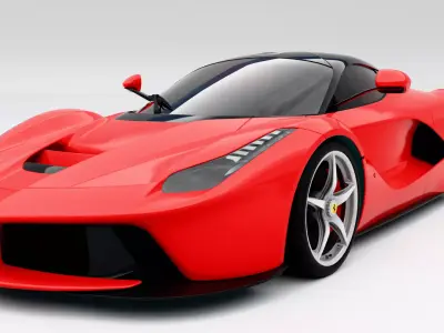 Ferrari LaFerrari Low-poly 3D model