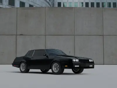 Chevrolet Monte Carlo SS 1986 Low-poly 3D model