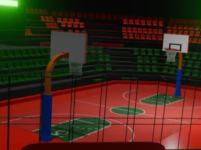 Bassketball Stadium Free 3D model