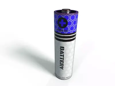 Battery Low-poly 3D model