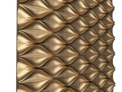 3D Wall Panel 012 Low-poly 3D model