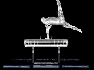 gymnastics pommel horse Free 3D model