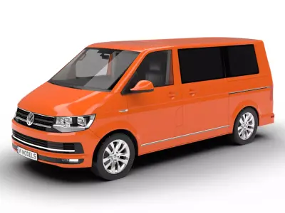Volkswagen T6 Transporter 2019 3d model  3D model
