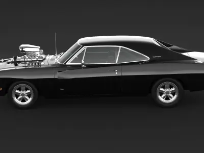 1970 Dodge Super Charger 3D model