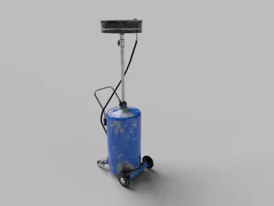 mobil oil waste strainer car repair tool Low-poly 3D model