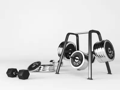 Sports equipment 3D model