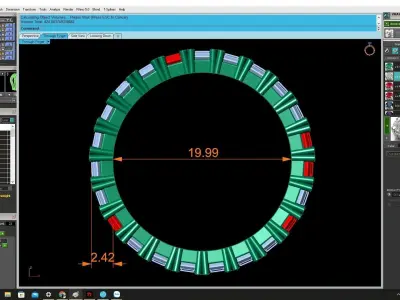 Luxury Baguette Cut Eternity Ring 3D Model for Fine Jewelry 4311 3D print model