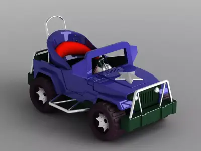 Recreational Toy go-karts playground equipment cars kart car  3D model