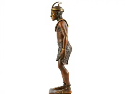 Ancient Tribal Warrior Model Pack Low-poly 3D model