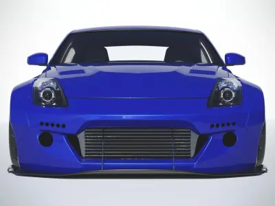 Nissan 350z Rocket bunny 3D model