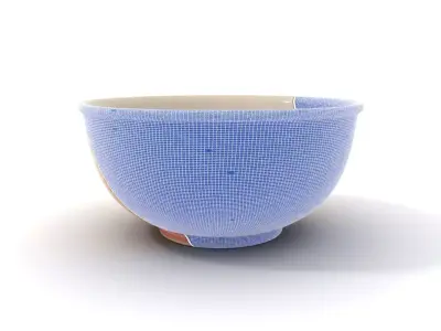 Pastel Ceramic Bowl model pack Low-poly 3D model