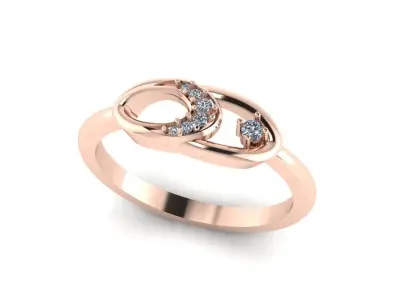 Jewelry Diamond Ring 3D Print Model  3D print model 11
