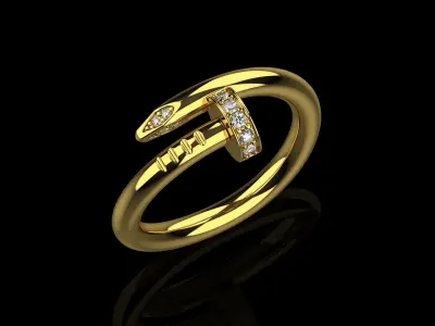 Ring Nail  158 3D print model