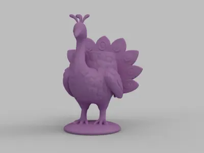Peacock Pineapple Pot 3D print model