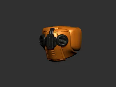 helmet high poly sculpt 3d printable ver 7 3D model 3D model 12