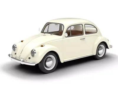 Volkswagen Beetle Type 1 1200 1965 3d model 3D model