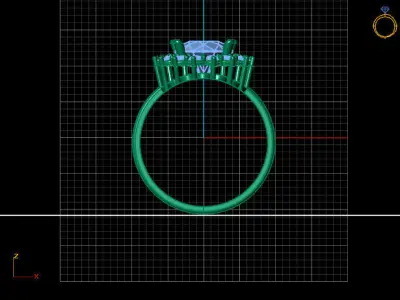 Women Ring 3DM Womens Ring 3d models 3D print model 3D print model order