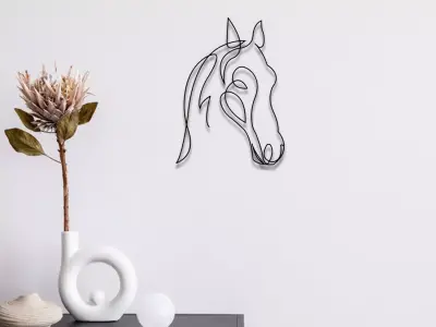 Horse Wall Art 3D print model get
