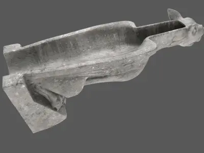 Gargoyle08 Low-poly 3D model