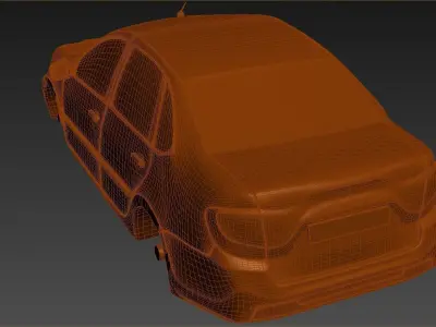 LADA car 3D print model