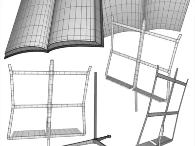 MusicStand book stand - book stand 3D model