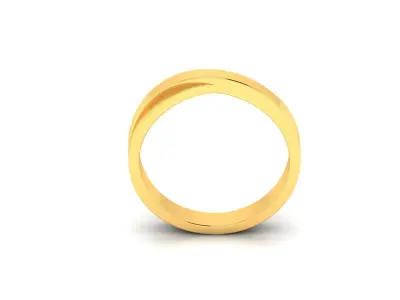 Solitaire Engagement Wedding Ring 3D print model