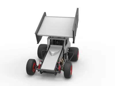 New Zealand Modified stock car Scale 1 to 25 3D print model