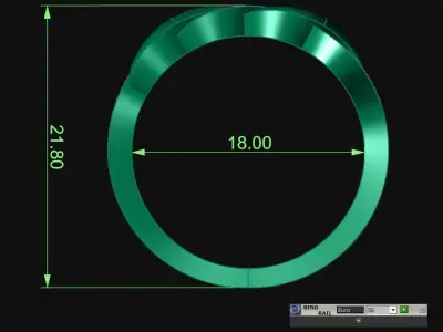 Diamond Jewelry Ring  3D print model