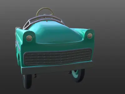 Classic Car With PBR Texture For Game Development Animation Film Low-poly 3D model