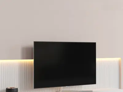 Living room set 01 3D model