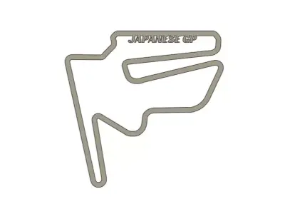 2025 Japanese MotoGP Racing Track 3D print model