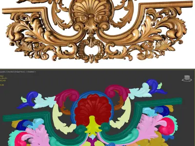 Decorative Ornamental 08 3D model
