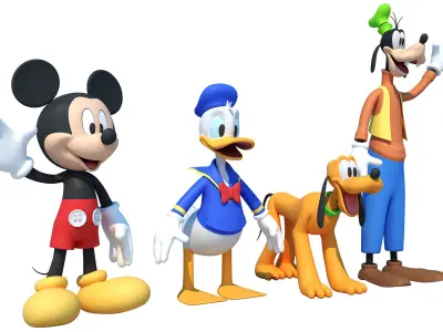 Mickey Mouse Friends  3D model