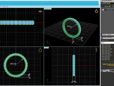 Wedding Ring Size 4 3D print model