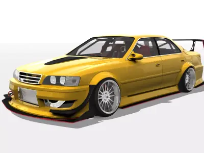 G-Corporation FLASH JZX100 Chaser Body Kit 3D model