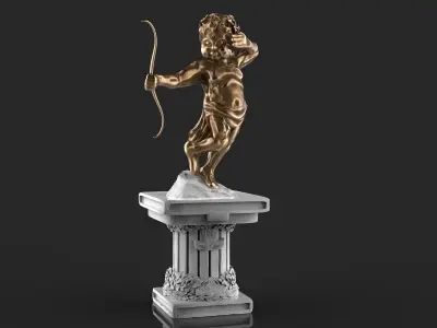 Cupid High Poly 3D model