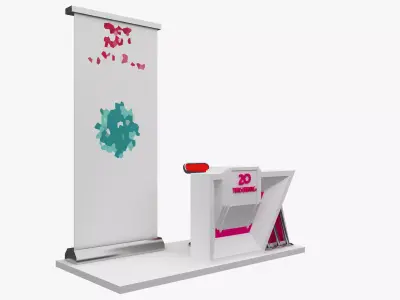 Booth Exhibition Stand a476c 3D model