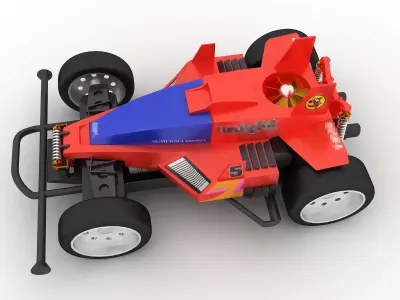 minicar toy  Dancing Doll Low-poly 3D model