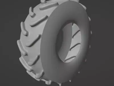 Treaded Tyre 3D model