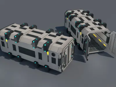 Sci Fi Container 3D model