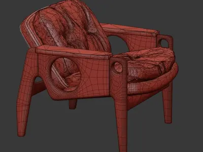 Poltrona Tete -Sergio Rodrigues 3D model