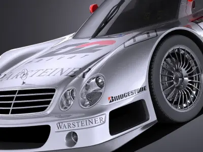 Mercedes-Benz CLK GTR 1998 VRAY 3D model
