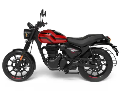 Royal Enfield Hunter 350 - London Red - Realistic 3D Model Low-poly 3D model