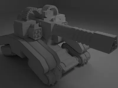 torreta tanke  Free 3D model