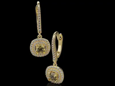 Drop Earrings 0088 3D print model