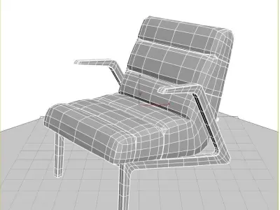 Rolf Benz 580 Low-poly 3D model