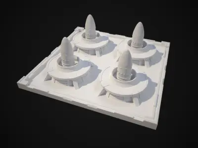 Miniature Nuclear Arsenal Hangar 3D print model