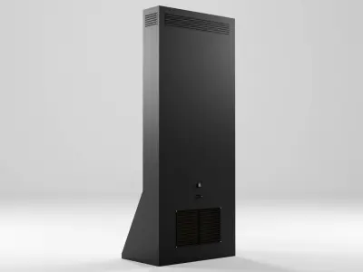 Digital Information Board Display 3D Model Low-poly 3D model